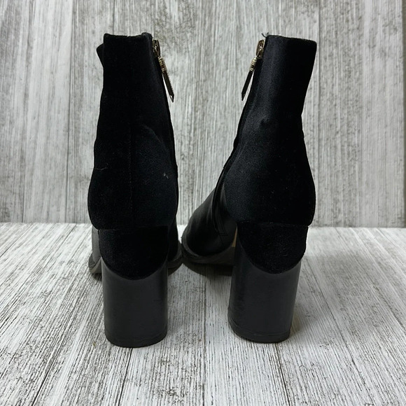 TED BAKER Leather/Suede Block Heel Booties - Picture 3 of 9